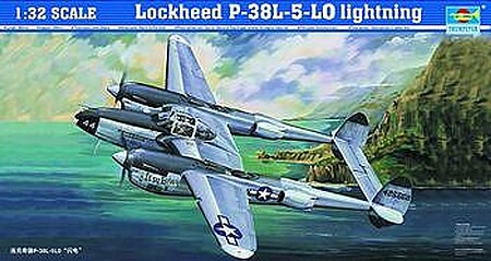 model planes,model airplane,P38L-5-LO Lightning Fighter -- Plastic Model Airplane -- 1/32 Scale -- #02227